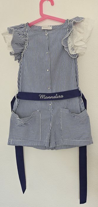 Macacão MONNALISA curto menina 8 anos