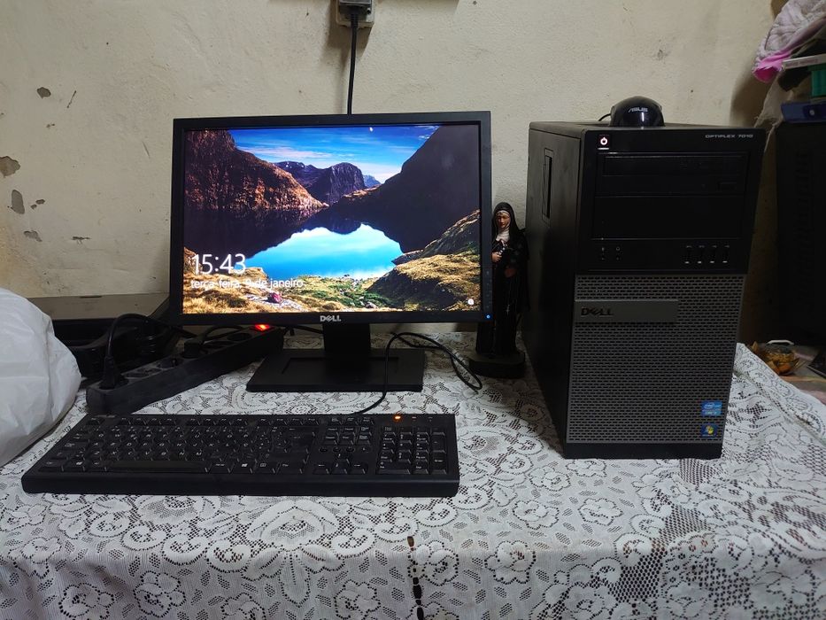 Conjunto Completo Torre Dell Monitor Teclado e Rato