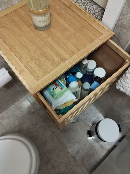 Módulo de gavetas de WC de bambu