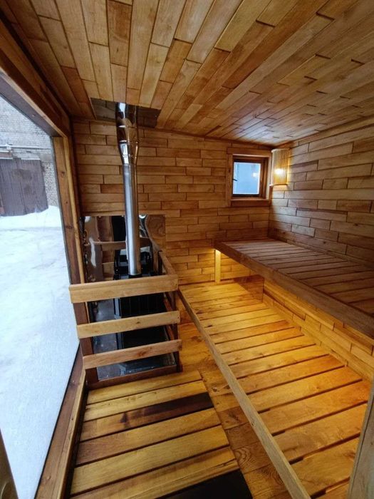 лазня 7,5/2,4м.  ТЕРМО дерево зовні і в середині_ Є В НАЯВНОСТІ