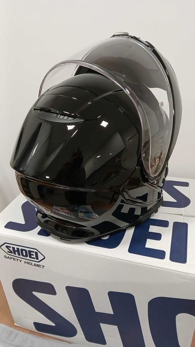 Capacete Shoei Neotec 3 Preto XS + SENA SRL3 (opcional) | Como Novo