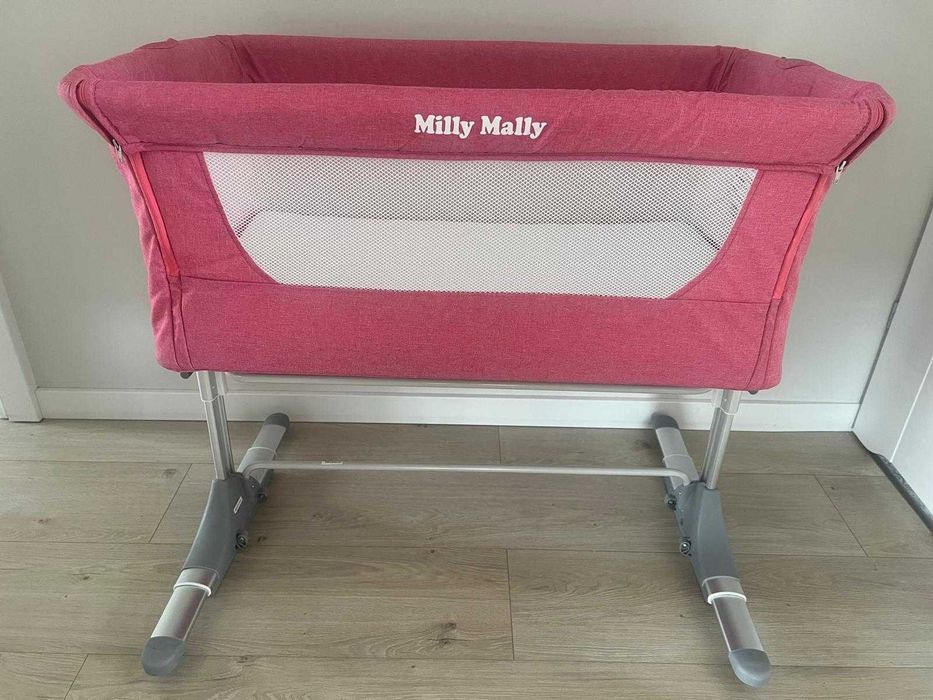 Łóżeczko Milly Mally 3 w 1 z funkcją dostawki i funkcją kołyski. STAN IDEALNY.