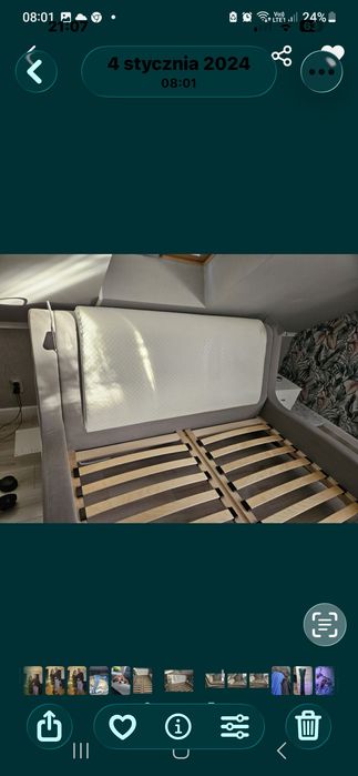 Łóżko sypialniane