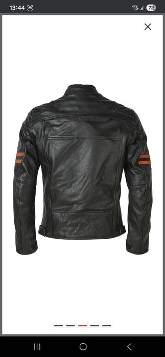 Casaco de couro motard