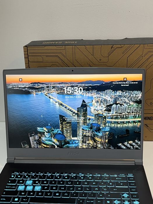 Portátil Gaming/Edição MSI Thin 15 | RTX 3050 | Upgrade 32GB RAM | Na Caixa