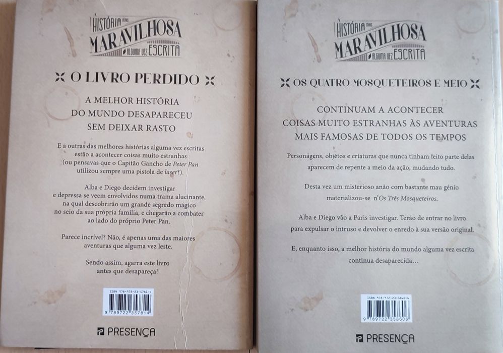 2 Livros da coleção "A história mais maravilhosa alguma vez escrita"