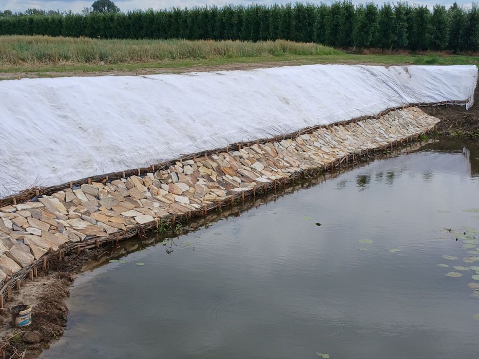 Faszynowanie, Prace ziemne, odwodnienie,  kopanie stawów i inne