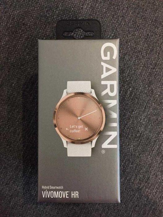 Bracelete Branca para relógio Garmin VIVOMOVE HR e carregador