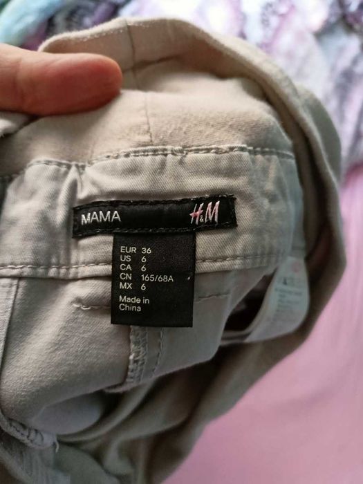 beżowe spodnie ciązowe eleganckieh&m mama 36 S