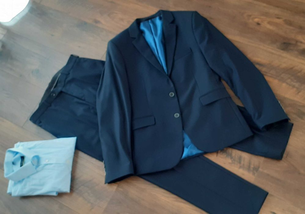 Garnitur młodzieżowy/męski granatowy 175 cm