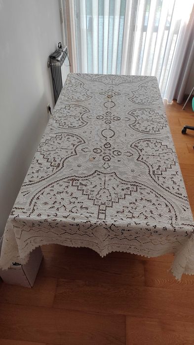 Toalha de linho antiga 2,20m x 1,60m