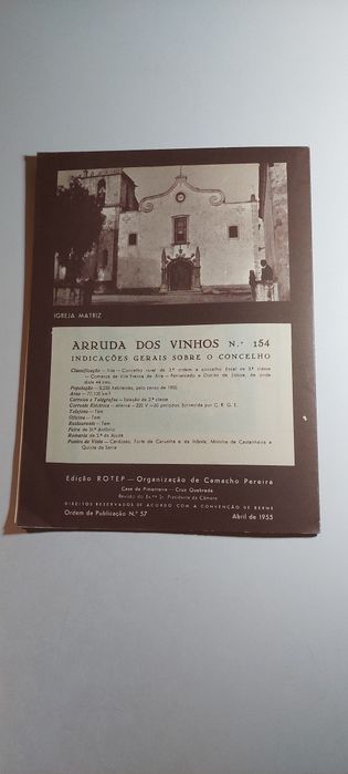 Arruda dos Vinhos - Roteiro ROTEP | Incluí Mapa Desdobrável