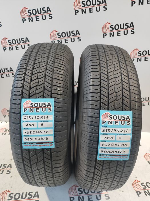 2 pneus semi novos Yokoama 215-70R16- Oferta dos Portes