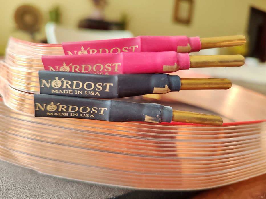 Nordost Super Flatline Gold Cabos de Coluna Hi-Fi 2x2.5M