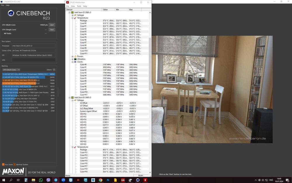 Потужний комп'ютер для 3D рендерингу та ігор (3ds Max, Corona Render)
