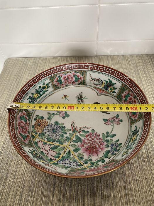 Taça grande porcelana antigo