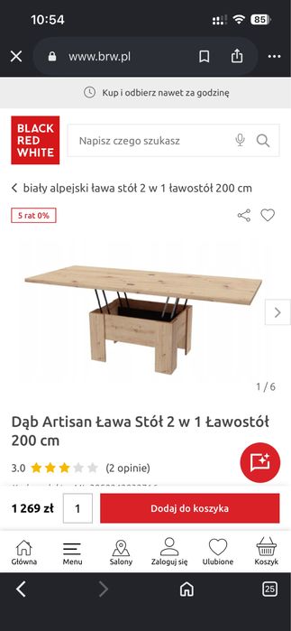 Ławostól stan idealny