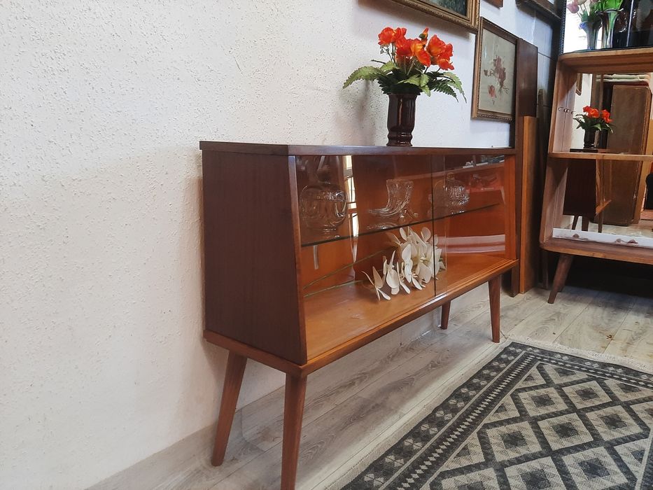 Komoda / witryna vintage PRL lata 60/70