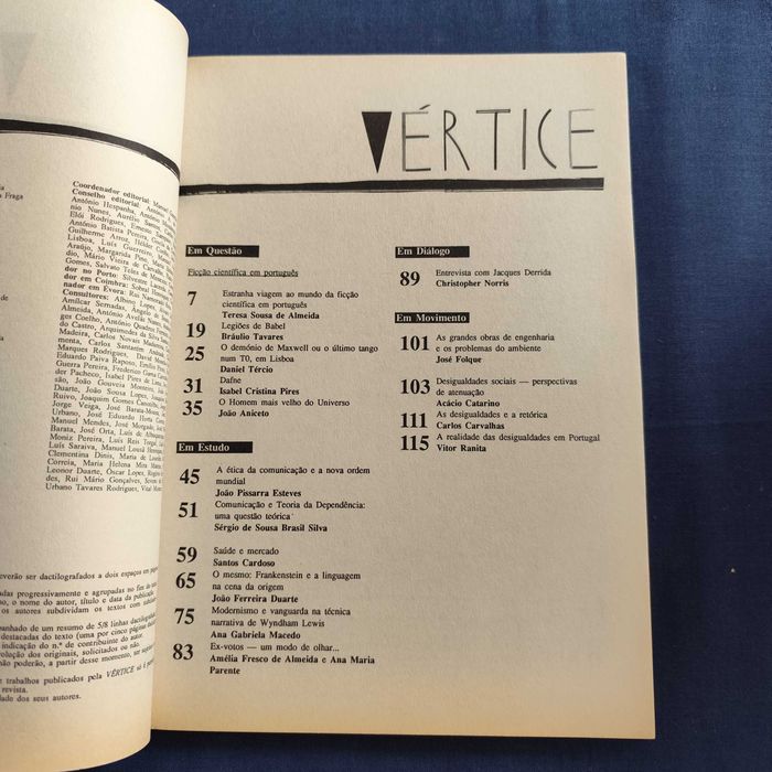 Revista Vértice 41 - Agosto de 1991
