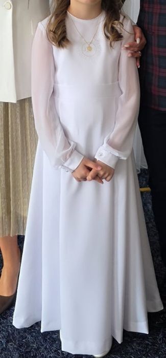 Alba komunijna dla dziewczynki 140 cm