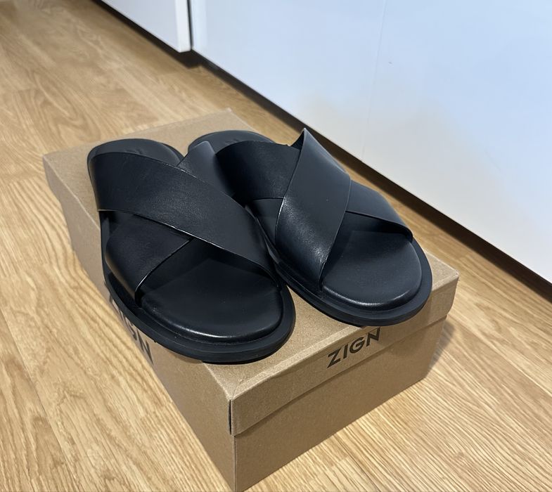 Klapki płaskie- Zign LEATHER