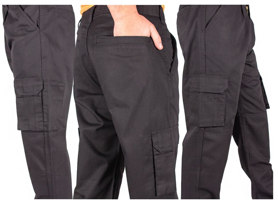 Spodnie Robocze Bhp Ochronne Z Kieszeniami W36 L32.