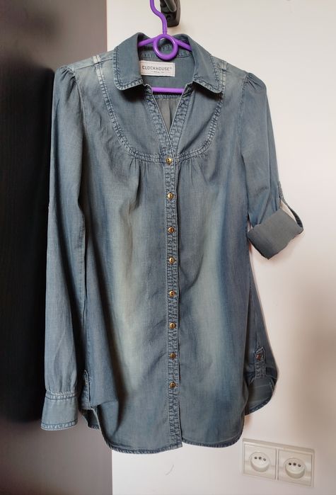 Koszula damska długi rękaw jeans 34 Clockhouse