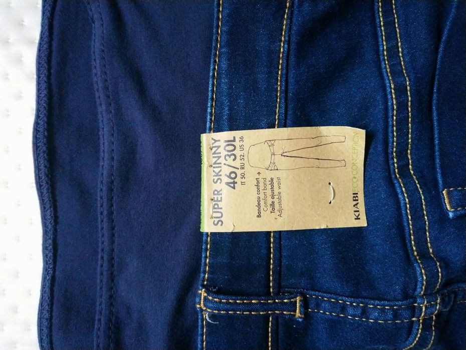 Джинси для вагітних 46/30L розмір Kiabi Super Skinny