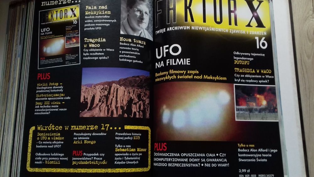FAKTOR X . ARCHIWUM NIEWYJAŚNIONYCH zjawisk i wydarzeń.16 części