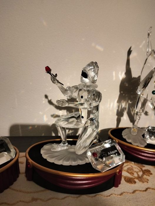 Par de figuras da swarovski