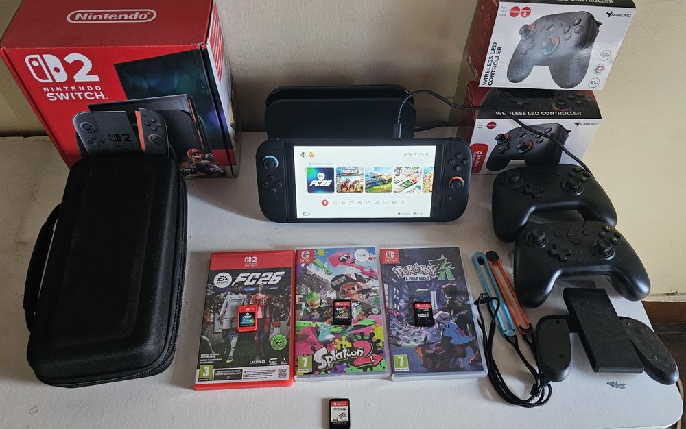 Nintendo switch 2 coma cessórios e garantia negociavel ou troca