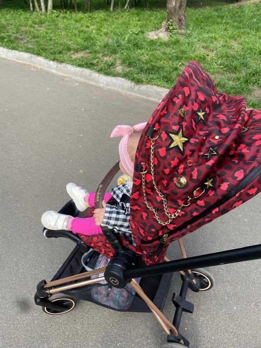 Коляска Cybex Mios GOLD шасі + прогулка Rock Star