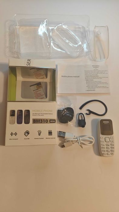 Міні-Мобільний телефон SERVO BM310 (Bluetooth, 2 SIM)