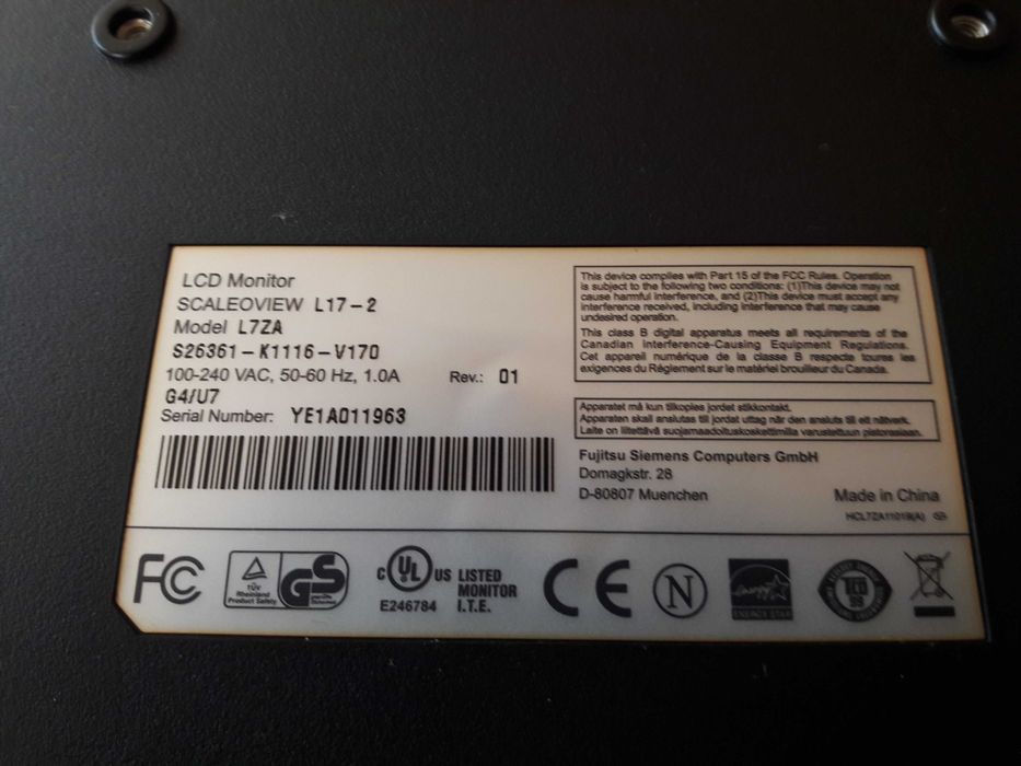 Matryca monitora Fujitsu Siemens 17" L17-2.