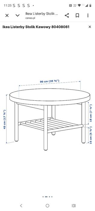 Stolik IKEA kawowy