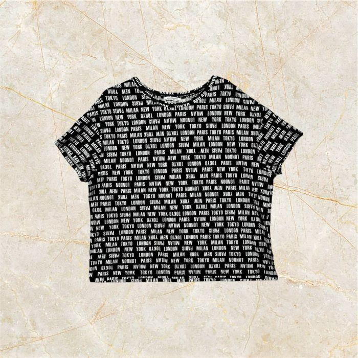 Bluzka w napisy, Zara, S/M