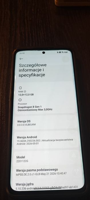 Xiaomi 12 pro 12 GB ram 256 GB rom