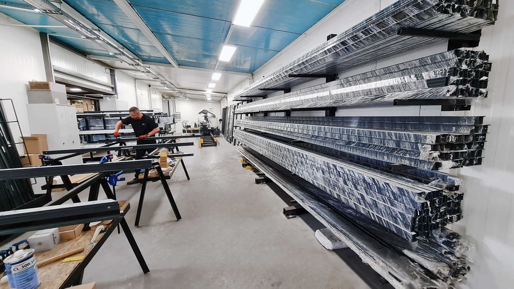 Drzwi aluminiowe biurowe 1083x2100 Producent Stolarki DAMPOL