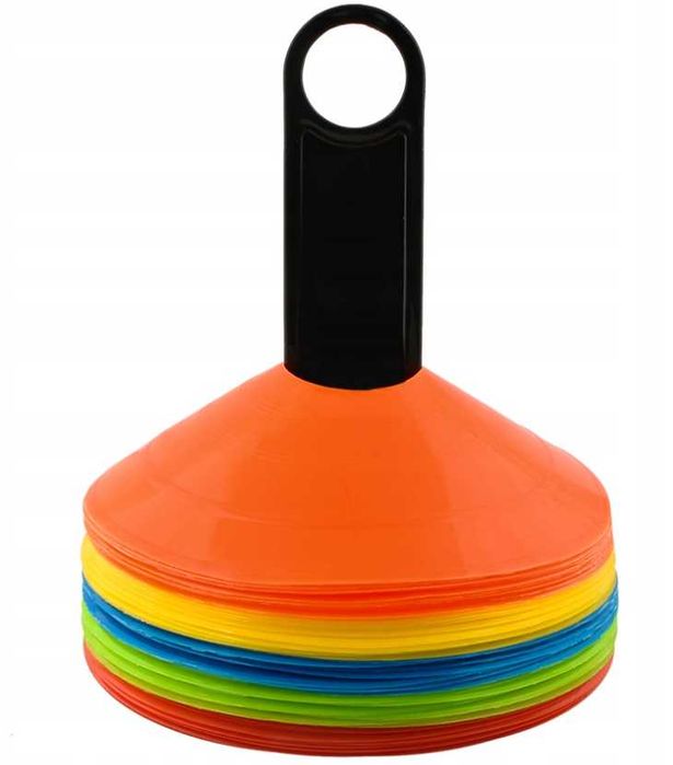 Pachołki Treningowe Piłka Nożna Talerzyki Grzybki 50szt 20cm