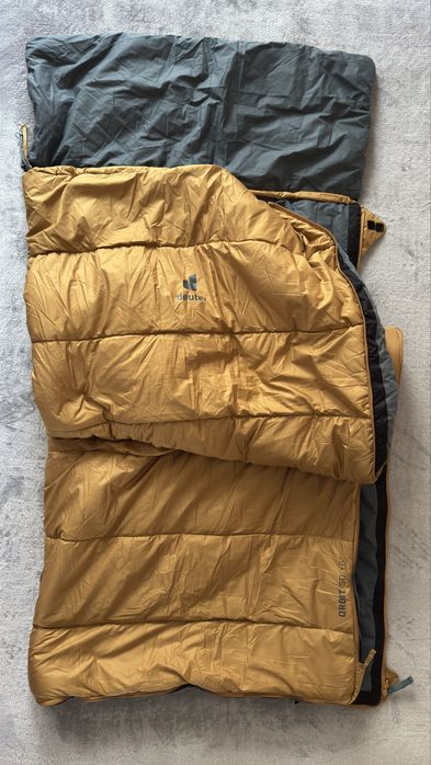 Śpiwór syntetyczny Deuter Orbit SQ +6° (200 cm) - caramel/teal