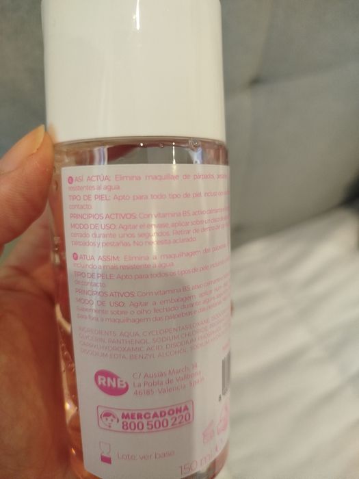 Desmaquilhante Bifásico