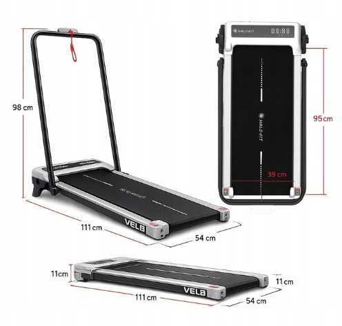 Nowa bieżnia domowa z bluetooth 10 km/h do 100 kg GWARANCJA