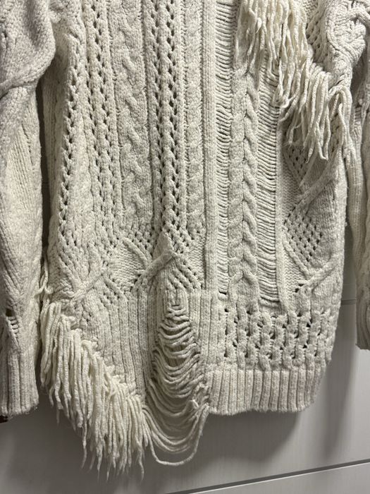 Sweter zara frędzle