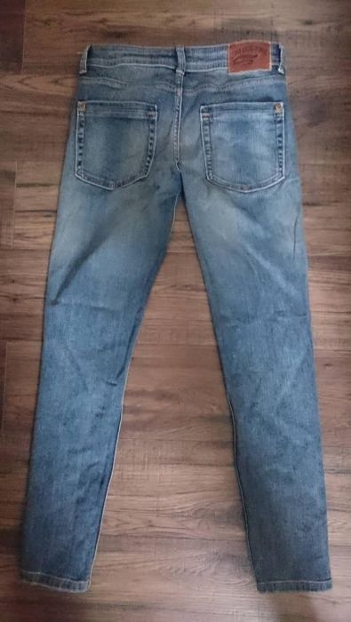 Spodnie jeansy dziury jak nowe Zara Basic 36