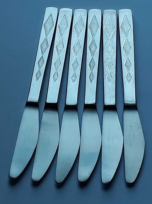 Sztućce PRL: 24 elementy KARO / ROMBY (nr.2), Gerlach