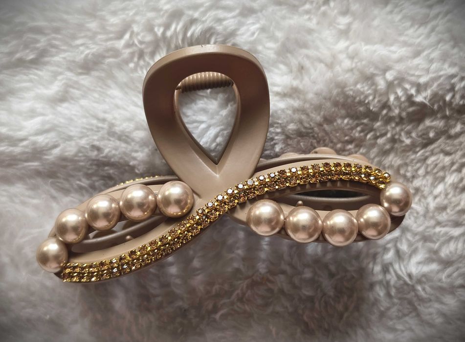 Elegancka klamra do włosów, ozdobna