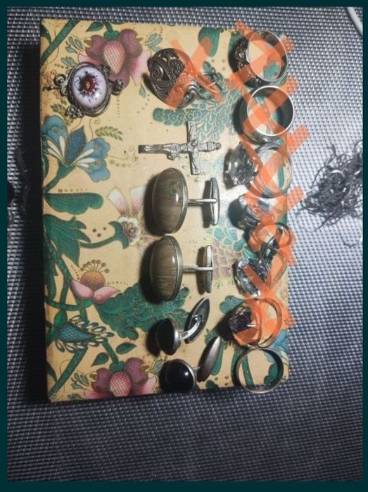 Сережки запонки кольца