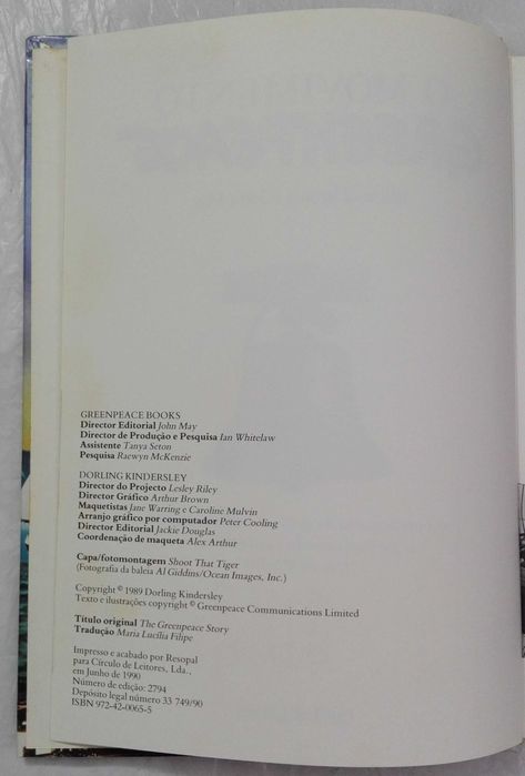 Livro O Movimento Greenpeace