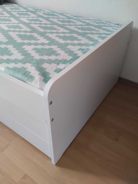 Ikea Slakt podwójne łóżko z szufladami