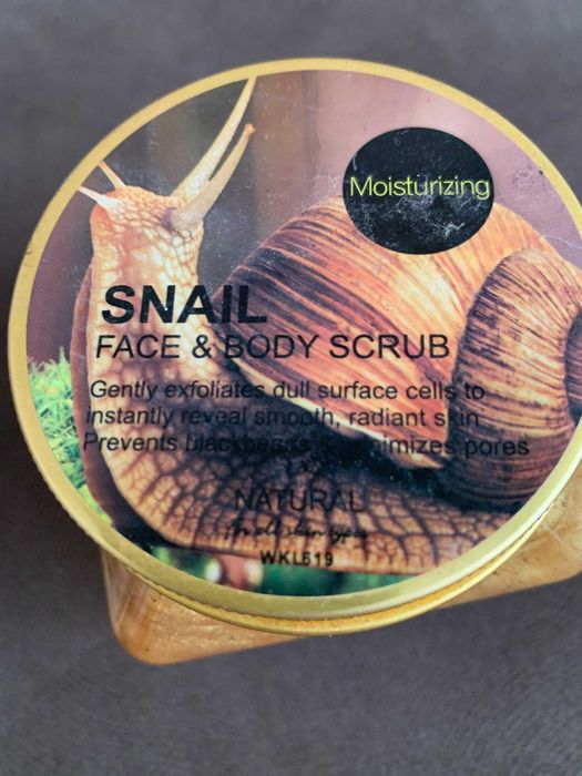Массажный ролл и скраб Snail для лица